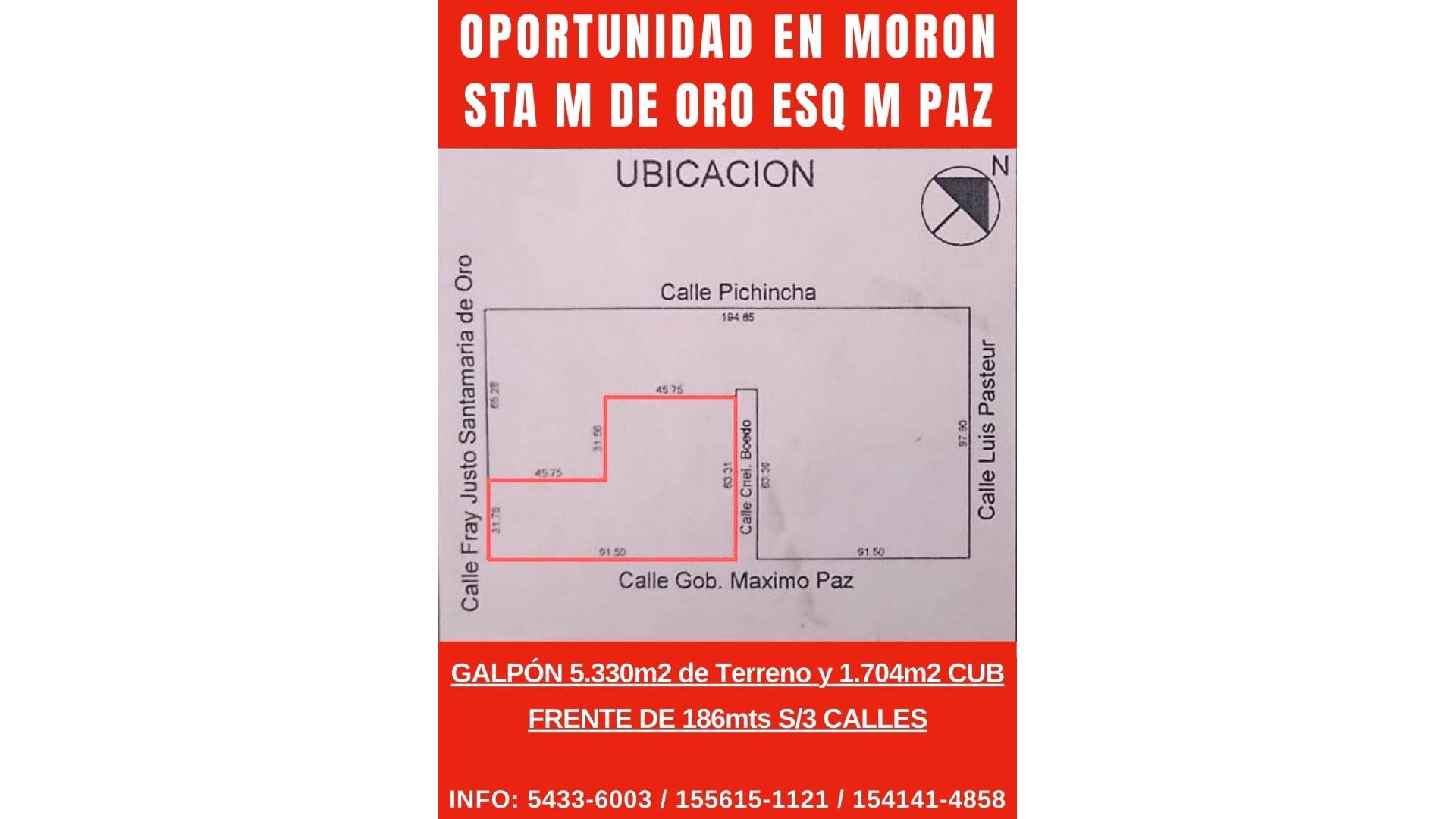 Fray Justo Santa María De Oro 4000 - USD700.000 - Galpón - en Venta